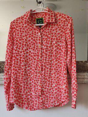 Floral Button-Down Blouse